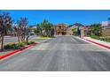 Gated community entrance ensures privacy and security, offering a peaceful and well-maintained environment for residents at 8958 Howell St, Las Vegas, NV 89166