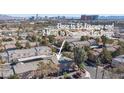 A lovely aerial view of the townhomes, close to 95 Freeway and 2 Miles to Downtown Las Vegas at 2166 Sleepy Ct, Las Vegas, NV 89106