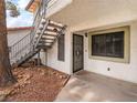 Private outdoor patio with security gate and ample room for seating at 6711 W Charleston Blvd # 2, Las Vegas, NV 89146