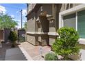 Inviting entrance with stone landscaping leading to a welcoming doorway at 7515 Emerald Stars St # 102, North Las Vegas, NV 89084
