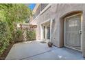 Private outdoor patio with access to the home, perfect for relaxing or entertaining at 10159 Tumbling Tree St, Las Vegas, NV 89183