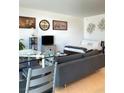 Cozy living space featuring a comfortable sofa, dining table, and sleeping area at 3722 S Las Vegas Blvd # 1111, Las Vegas, NV 89113
