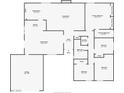 Detailed floor plan showing the layout of the house with dimensions of all rooms at 5274 Somerset Dr, Las Vegas, NV 89120