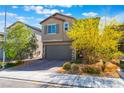 Charming two-story home featuring a two-car garage and inviting curb appeal at 2964 Gunnery Forge St, Las Vegas, NV 89156