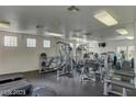 Spacious gym area with modern exercise equipment and mirrored walls at 7885 W Flamingo Rd # 2019, Las Vegas, NV 89147