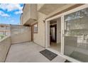 Private patio leading to kitchen and an outdoor seating space with great natural light at 5029 Spencer St # D, Las Vegas, NV 89119