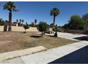 Spacious backyard with some trees offering potential for outdoor living and activities at 5170 S Pearl St, Las Vegas, NV 89120