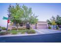 Charming single story home with desert landscaping and covered front porch at 10391 Avebury Manor Ln, Las Vegas, NV 89135