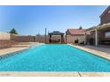 Inviting pool with gazebo offers a relaxing backyard retreat, perfect for outdoor entertaining and leisure at 3547 Empress Diamond Dr, North Las Vegas, NV 89032
