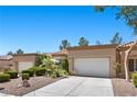 Lovely single story home features an attached garage and a well-maintained yard enhancing its curb appeal at 8629 Prairie Hill Dr, Las Vegas, NV 89134