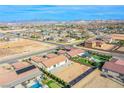 Beautiful aerial view showing the property's large lot, and neighborhood at 8665 Jerlyn St, Las Vegas, NV 89113
