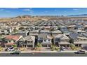 Panoramic aerial showcasing the neighborhood, highlighting the community's layout and location at 10057 Matter Overlook Dr, Las Vegas, NV 89178