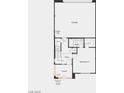 First floor floorplan showcasing garage, bath, bedroom and porch at 1544 Little Penguin St, Las Vegas, NV 89138