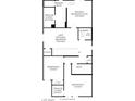 Second floor plan featuring 3 bedrooms, 2 bathrooms, a laundry room, and a loft area at 8119 Beebrush Ct, Las Vegas, NV 89113