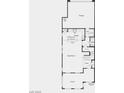 First floor floorplan featuring a kitchen, great room, porch, powder room, and garage at 124 Silver Run Ln, Las Vegas, NV 89138
