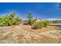 Spacious backyard featuring desert landscaping at 291 E Hickory St, Pahrump, NV 89048