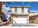 Charming two-story home features a two-car garage and tile roof at 1360 Angel Falls St, Las Vegas, NV 89142