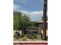 Borgata Condominium Homes sign with lush, green landscaping at 4400 S Jones Blvd # 2033, Las Vegas, NV 89103