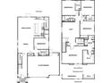 Detailed floor plan showcasing the layout of the two-story home, including room dimensions at 1213 Dre Harbor Pl # Lot 83, North Las Vegas, NV 89084