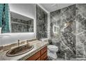 Contemporary bathroom with a large vanity and modern fixtures at 2725 S Nellis Blvd # 2052, Las Vegas, NV 89121
