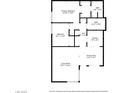 Home floor plan including living room, kitchen, and primary bedroom at 1424 Santa Anita Dr # D, Las Vegas, NV 89119