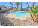 A refreshing backyard pool, perfect for relaxing and entertaining in the sun at 6842 Greengrove Dr, Las Vegas, NV 89103