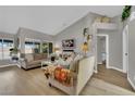Spacious living room featuring lots of natural light and modern decor at 4617 Mancilla St, Las Vegas, NV 89130