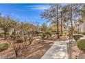 Scenic view of the meticulously maintained community grounds at 7912 Foxwood Pl # 104, Las Vegas, NV 89145