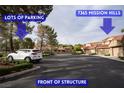 Ample parking available at the front of the complex, making it convenient for residents and guests at 7365 Mission Hills Dr, Las Vegas, NV 89113