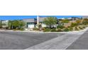 Contemporary home featuring desert landscaping, modern architecture, and clean lines in a residential setting at 787 Keyland St, Las Vegas, NV 89138