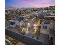 Stunning aerial view of neighborhood homes, showcasing the community and mountain views at 812 Stannard Ct, Henderson, NV 89052