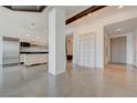 Bright open concept living space featuring polished concrete floors and modern fixtures at 200 Hoover Ave # 1905, Las Vegas, NV 89101