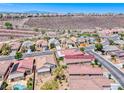 Overhead view of a residential neighborhood, showcasing the home's location at 2501 Celestial Light Dr, Henderson, NV 89044