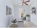 A modern office space with natural light, neutral colors and minimalist decor at 11221 Victoria Medici St, Las Vegas, NV 89141