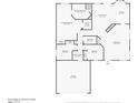 Detailed floor plan showing layout of bedrooms, bathrooms, kitchen, living room and garage at 130 Park Ridge Ln, Henderson, NV 89002