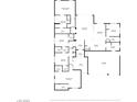 Detailed floor plan showcasing the layout of the home with dimensions for each room at 7072 Arabian Ridge St, Las Vegas, NV 89131