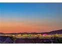 Breathtaking city skyline views from the property at 2144 Marywood Park Ct, Henderson, NV 89044