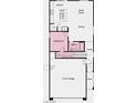 This floor plan displays the layout for the first story of the house at 336 Taylor St, Henderson, NV 89015