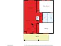 Detailed floorplan of home, highlighting living areas, bedrooms, and bathrooms at 2040 Mesquite Ln # 203, Laughlin, NV 89029