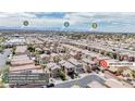 Aerial view showcases the neighborhood, with convenient access to Raiders Stadium and the Strip at 6387 Azurelyn Ave, Las Vegas, NV 89122