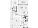 Detailed floor plan showcases the layout of the home's bedrooms, bathrooms, and living spaces at 4250 E Brusca Way, Pahrump, NV 89061