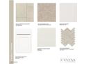 Selection of interior finishes including flooring, carpet, countertops and backsplash samples at 4250 E Brusca Way, Pahrump, NV 89061