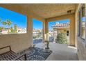 Spacious balcony with seating, offering serene views of the surrounding neighborhood at 251 S Green Valley Pkwy # 2821, Henderson, NV 89012
