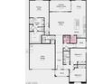 Layout featuring primary suite, gathering room, kitchen, and 2-bay garage at 4360 E Brusca Way, Pahrump, NV 89061