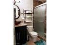 Cozy bathroom with tiled shower and modern fixtures at 266 Lyra Ln, Las Vegas, NV 89110
