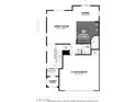Layout showcasing an open-concept living area, kitchen, dining space, foyer, and two-car garage at 5163 Capucina St # Lot 3, Las Vegas, NV 89122