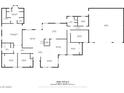 Detailed floor plan showcasing the layout of this home, featuring spacious rooms and ample living areas at 8365 S Hauck St, Las Vegas, NV 89139