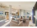 Bright and airy living room, featuring a modern open-concept layout with direct access to kitchen at 1308 Capri Dr # D, Boulder City, NV 89005