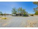 Single-story home with gravel yard and a mix of desert vegetation and landscaping at 2251 Bridger St, Pahrump, NV 89048
