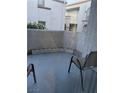 Private outdoor patio offers a relaxing retreat with views of the surrounding community at 3150 Soft Breezes Dr # 1033, Las Vegas, NV 89128